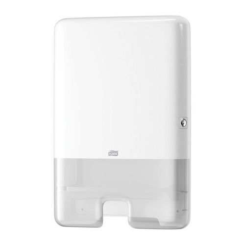 Dispenser, 4 in L x 17-1/2 in H x 11.9 in W, Plastic, White