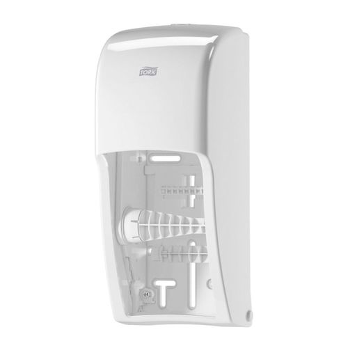 Tork 555620 Dispenser, 6-1/2 in L x 14.2 in H x 6.3 in W, Plastic, White