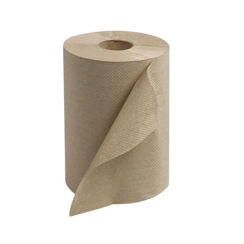 Hand Towel Roll, 5-1/2 in Dia x 350 ft L x 7.88 in W Roll, 1, Paper, Nature, 1 Plys