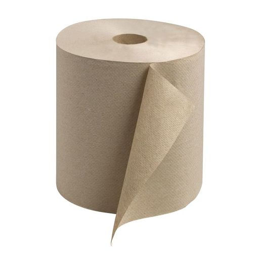 Hand Towel Roll, 7.8 in Dia x 800 ft L x 7.88 in W Roll, 1, Paper, Nature, 1 Plys - pack of 6