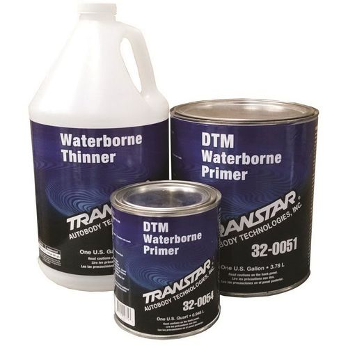 TRANSTAR 32-0054 DTM Waterborne Primer, 1 qt Can, Gray, 653 sq-ft/gal at 1 mil Coverage