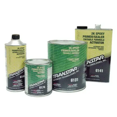 2K Epoxy Primer Sealer/Groundcoat, 1 qt Can, Black, 1:1:10 Mixing, 520 sq-ft/gal at 1 mil Coverage