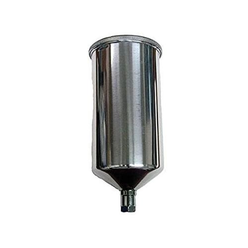 Spray Cup with Lid, 125 cc Capacity, Aluminum, Use With: 6613, 6614, 6617, and 6618 HVLP Spray Guns