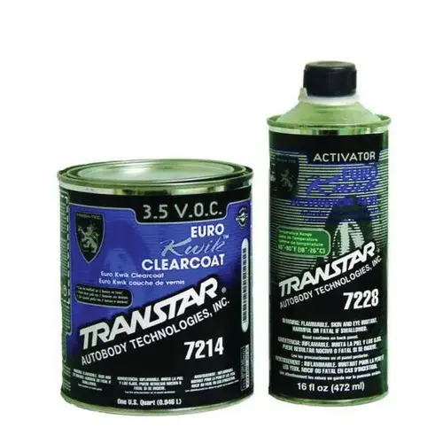 Fast Activator, 1/2 pt Can, Clear to Pale Yellow, Use With: Euro Kwik Clearcoat
