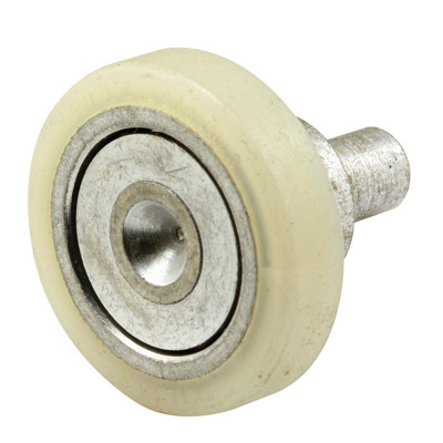 CRL D1641 1-1/8" Flat Nylon Ball Bearing Sliding Glass Door Roller for Harrow Doors - Pair