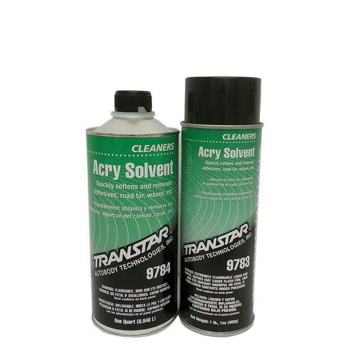 TRANSTAR 9783 Acry Solvent Adhesive Cleaner, 24 oz Aerosol Can, Clear, Form, Liquid