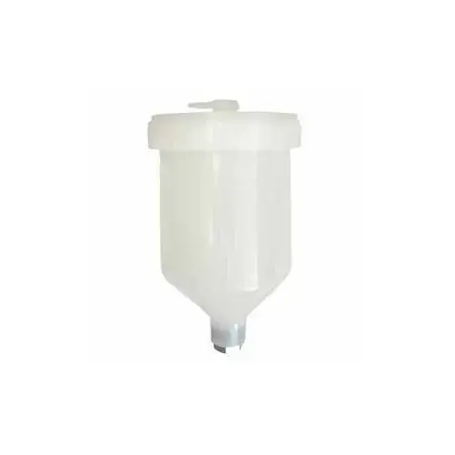 Paint Cup and Lid, 600 mL, Plastic, Use With: VAPER 19100 Series Gravity Feed Spray Guns