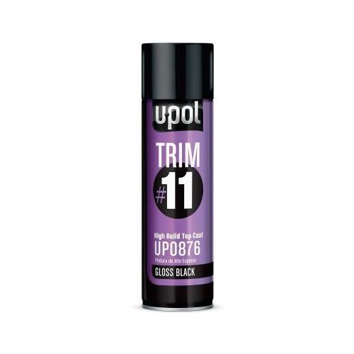 High Build Top Coat, 450 mL Aerosol Can, Matte Black, 48.4 sq-ft/Unit Coverage