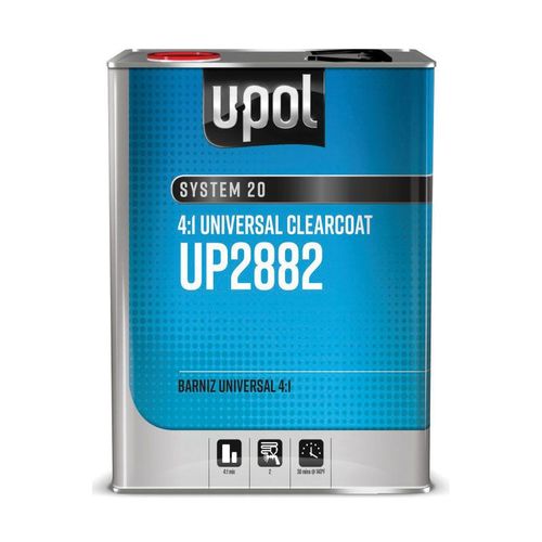 U-POL UP2882 Universal Clear Coat, 1 gal, 4:1 Mixing