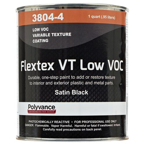 Polyvance 3804-4 Variable Texture Coating, 1 qt, Black, Pourable Liquid