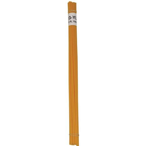 Welding Rod, 1/8 in Dia x 12 in L, Round, HDPE, Yellow