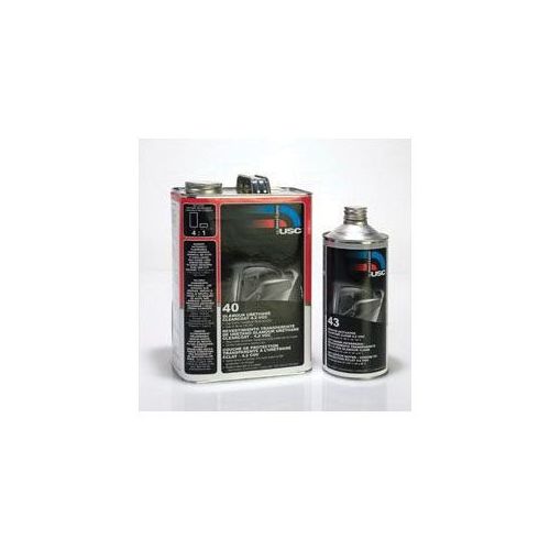 USC 40-1 40 High-Build Glamour Urethane Clear Coat, 1 gal, 4:1 Mixing