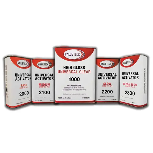 Value Teck NO1000V-1 1000-1 Fast Drying Overall Clear, 1 gal, High Gloss, 4:1 Mixing
