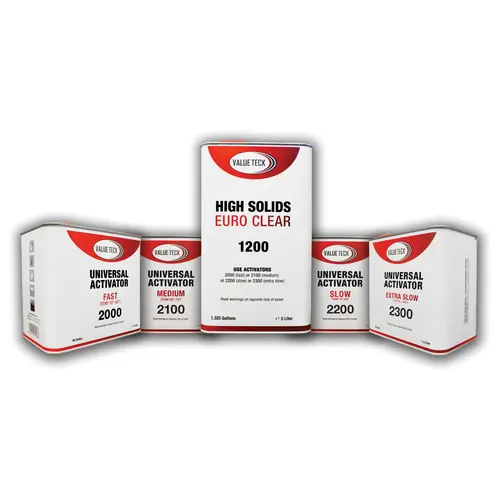 Value Teck NO1200V-5 1200-5L High Solid Euro Clear, 5 L, High Gloss, High Solids Content, 2:1 Mixing