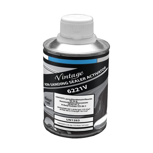 Vintage 6221V16 CP NonSanding Sealer Activator, 0.5 pt Can, Colorless