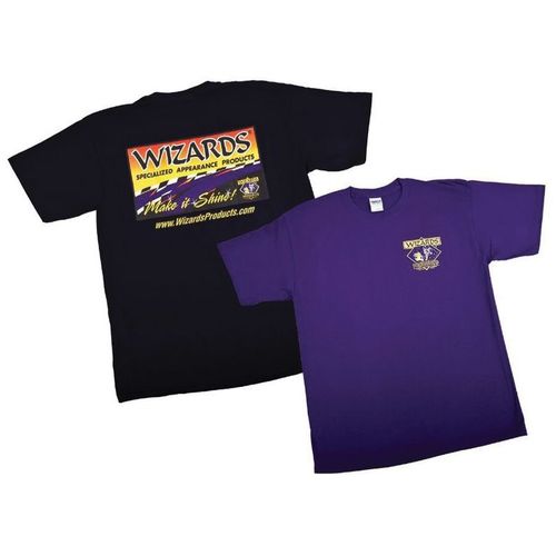 T-Shirt, Large, Black/Purple