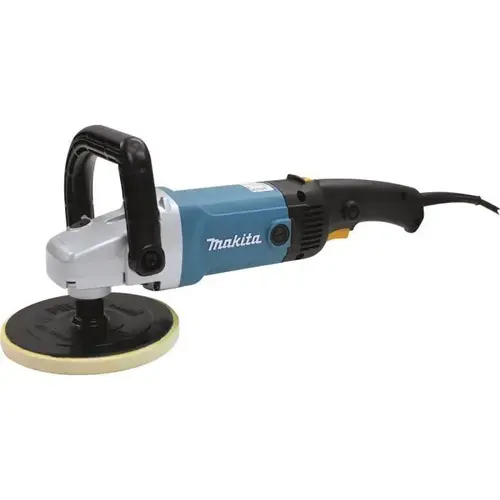 Makita 9227C Variable Speed Corded Sander/Polisher, 7 in Dia Pad, 5/8-11 UNC Arbor/Shank, Side/Loop Handle