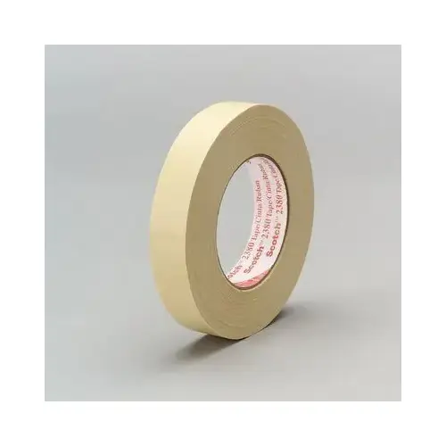 2380 Series Performance Masking Tape, 55 m x 24 mm, Tan