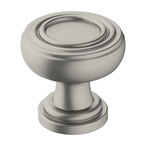 Ville 1-1/8" Diameter Cabinet Knob Satin Nickel Finish