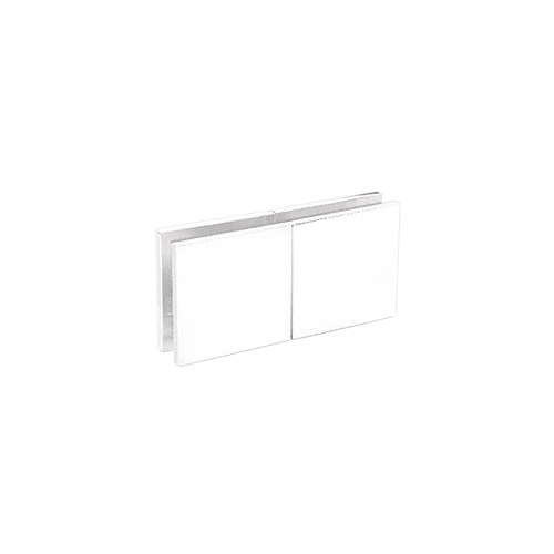 White Square 180 Degree Glass-to-Glass Movable Transom Clamp