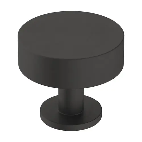 Radius 1-1/4" Diameter Cabinet Knob Matte Black Finish