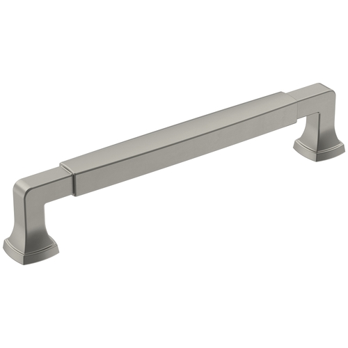 Stature 6-5/16" Center to Center Cabinet Pull Satin Nickel Finish