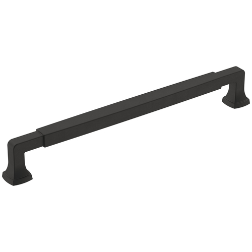 Stature 8-13/16" Center to Center Cabinet Pull Matte Black Finish