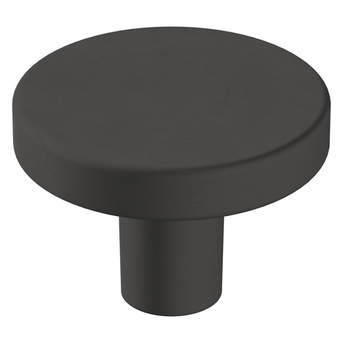 Versa 1-3/8" Diameter Cabinet Knob Matte Black Finish