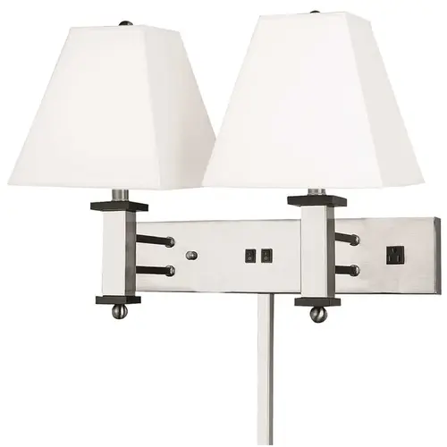 Startex STX-551WD 2L WALL LAMP DBL BN EBONY - pack of 2