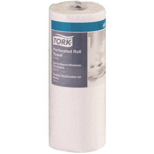 2-Ply White Perforated Paper Towel Roll (84-Sheets per Roll, ) - pack of 30