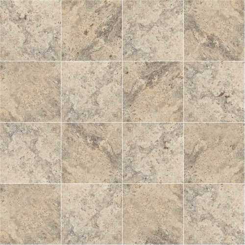 MS International, Inc LPAVTSIL1616TP 16 in. x 16 in. Silver Gray Tumbled Travertine Paver Tile (20-6 sq. ft./Pallet) - pack of 20