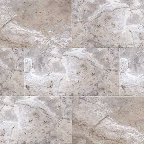 16 in. x 24 in. Silver Gray Tumbled Travertine Paver Tile (15-05 sq. ft./Pallet) - pack of 15