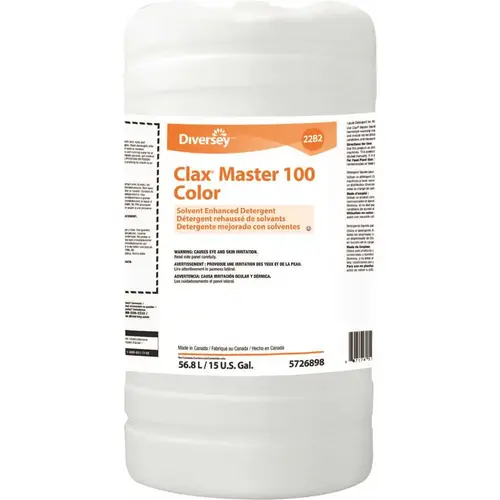 CLAX 95726898 15 Gal. Drum Master 100 Color 22b2 Detergent Solvent Enhanced Clear Blue