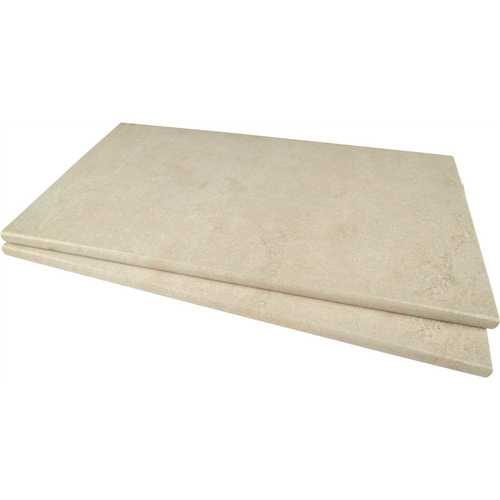 13 in. x 24 in. Isabela Ivory Porcelain Pool Coping (26-33 sq. ft./Pallet) - pack of 26