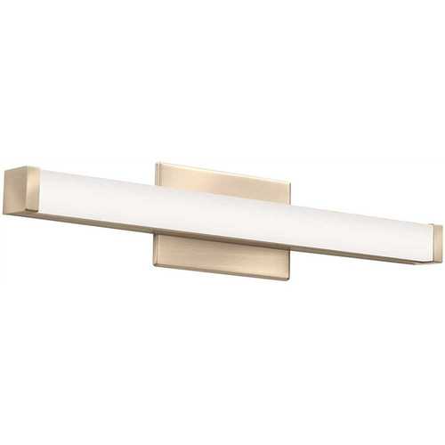 Contractor Select 18-Watt 24 in. 1 Light Brushed Nickel LED Vanity Light Bar Switchable Light Color