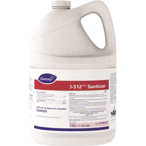 J-512 5756018 1 Gal. Sanitizer for Food Contact Surfaces No-Rinse