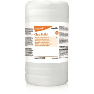 CLAX 95716454 15 Gal. Drum Build 12c1 Alkaline Builder Non-Phosphate Clear