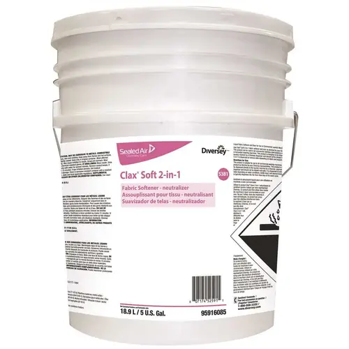 CLAX 95916085 5 Gal. Soft 2-in-1 53B1 Concentrated Fabric Softener Pail (1-EA)