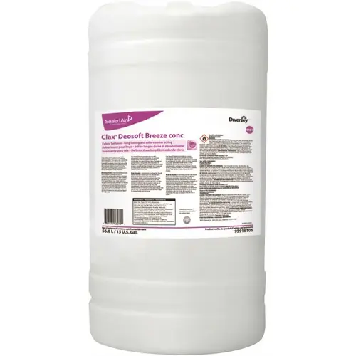 CLAX 95916106 15 Gal. Deosoft Breeze Fabric Softener Concentrated Drum