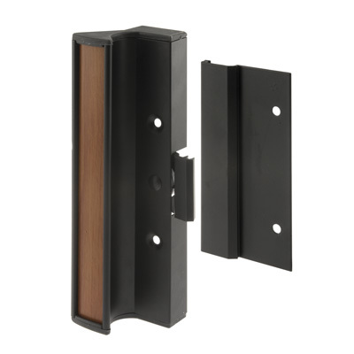 CRL C1073 Black Clamp - Style Surface Mount Handle 3" Screw Holes for International Doors