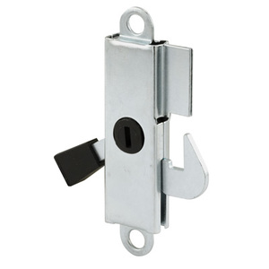 CRL E2105 Stamped Aluminum 13/32" Wide Sliding Glass Door Lever Lock