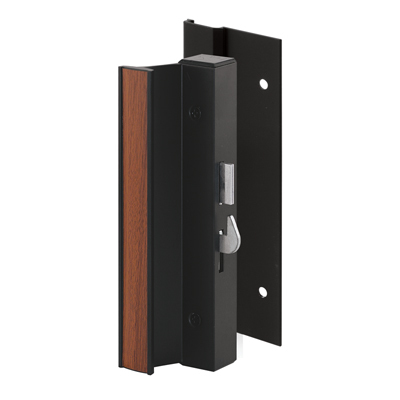 Non-Keyed Black Hook-Style Surface Mount Handle 4-15/16" Screw Holes for Arcadia Doors