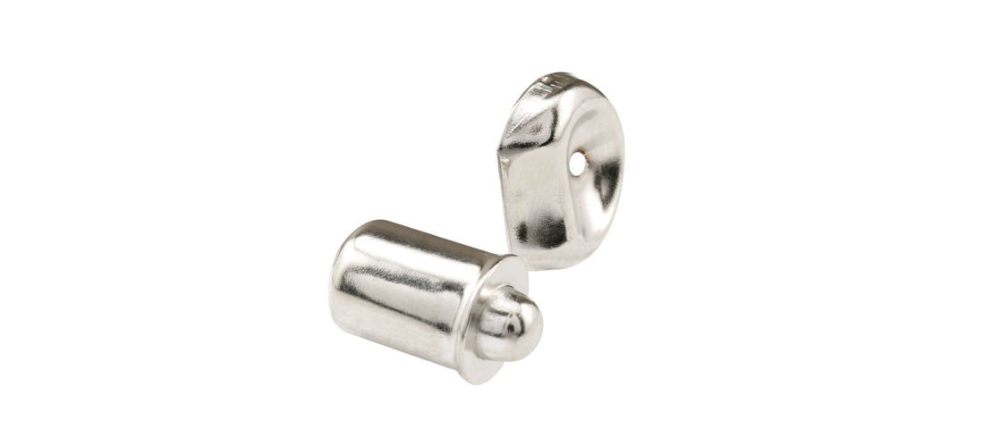 Crl M6072 Nickel Plated Shower Door Bullet Catch