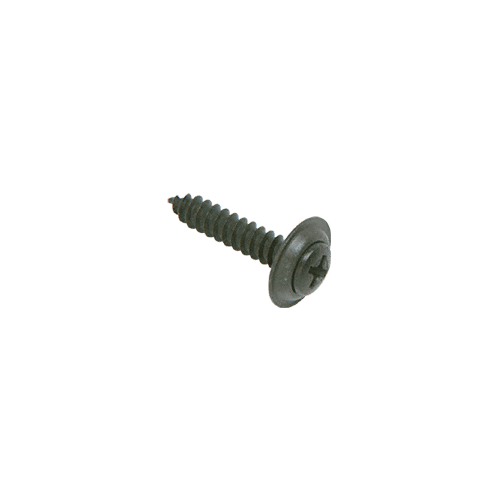 Black 8 x 1-1/4" Oval Head Phillips Sheet Metal Screws with Countersunk Washers