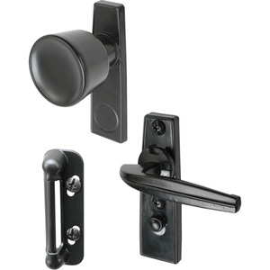 Crl K5001 Black Screen And Storm Door Tulip Knob Latch With 1 3 4