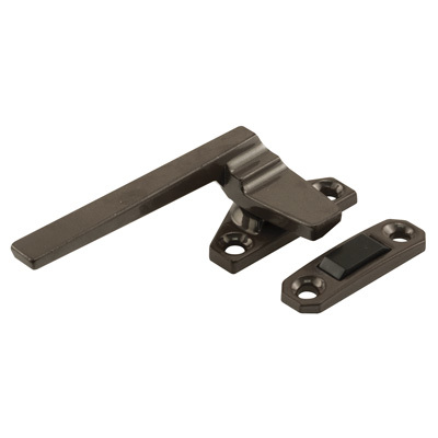 Bronze Left Hand Casement Window Locking Handle - 1-1/2" Screw Holes