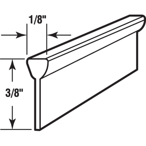 Crl T8681 Gray 1 8 X 1 2 Storm Door Sweep 37 Long