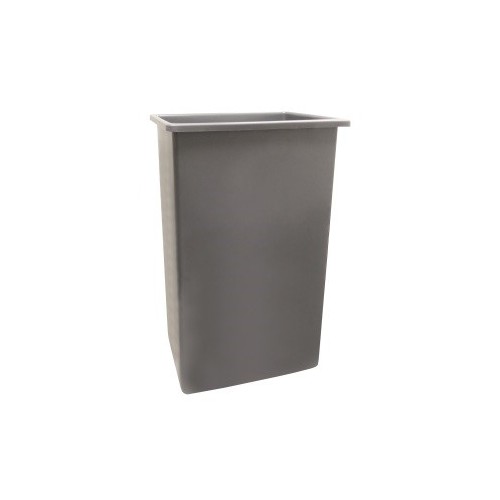 23 GALLON GRAY WALL HUGGER WASTE CONTAINER