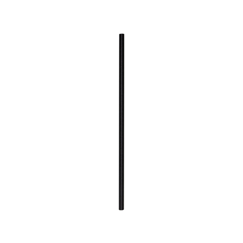 PAPER STRAW JUMBO UNWRAPPED SOLID BLACK 7.75 INCH