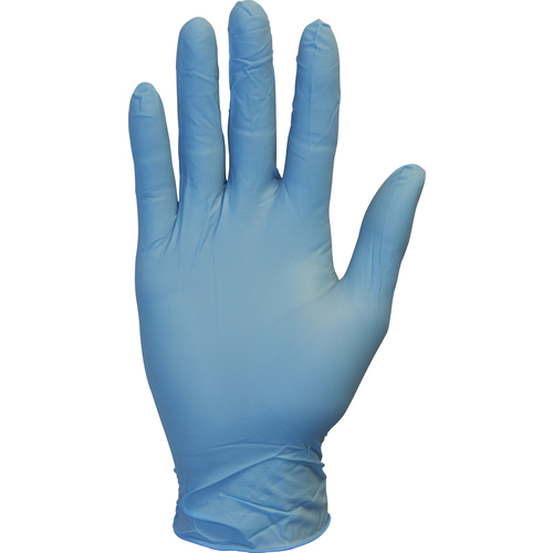 THE SAFETY ZONE GNPR-SM-1A NITRILE GLOVES BLUE SMALL POWDER FREE